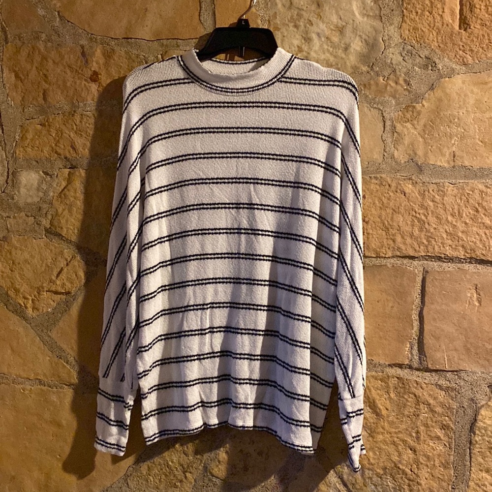 black striped sweater